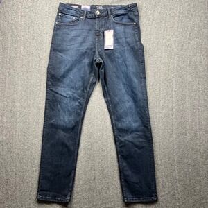 Chaps Jeans Mens 32x32 Blue Fits 34x32 Slim Straight Fit Empire Freedom NWT
